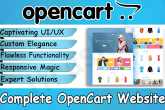 create and develop your opencart website