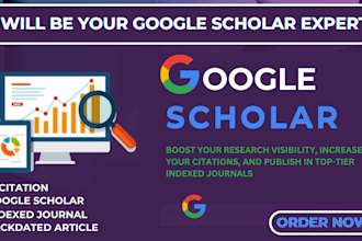 increase google scholar citations and publish in peer reviewed journals