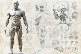 draw detailed medical and scientific illustrations
