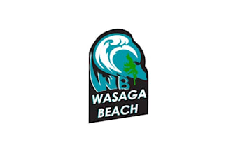 make gorgeous attractive water sports logo