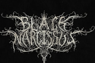 design death metal, black metal and heavy metal logo for your band
