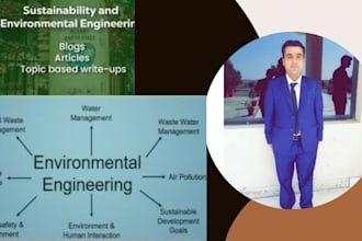write on environmental engineering, eia reports and sustainability