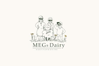 design cool dairy family business logo