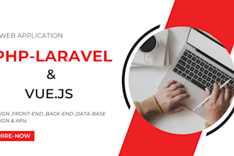 develop or fix your laravel and vue js web app