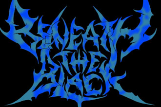 draw and design metal, death metal, slamming and brutal logo for you