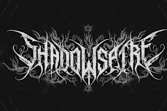 draw black, slam, or death metal logo for your band
