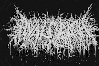 design metal band logo