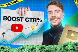 design your clickbait attractive lighting youtube thumbnail