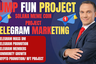 do crypto telegram promotion, pump fun promotion, telegram mass dm