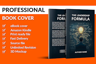 do amazon kdp, kindle book, ebook and book cover design