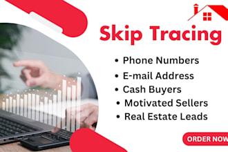 do bulk skip tracing for real estate business