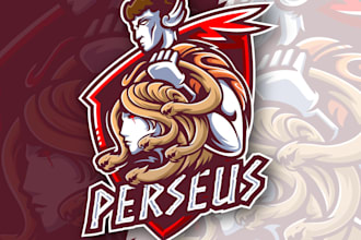 design perseus sport team logo