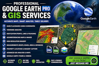 do professional google earth pro, gis mapping and spatial analysis