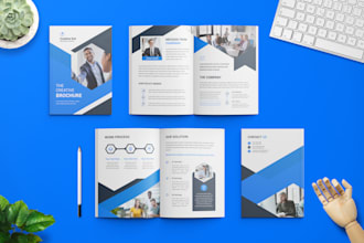 design digital business brochure company profile report proposal white paper