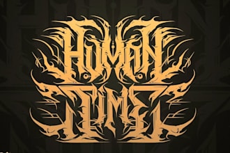 draw a metal band logo