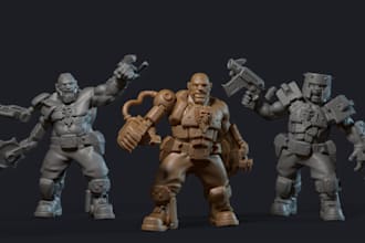 do sculpt 3d miniature 3d creature tabletop wargaming dnd miniature historical