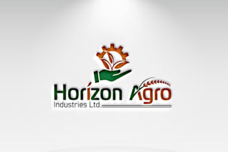 make modern agriculture landscape lawn care garden tree logo design