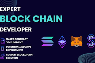 develop web3 dapp solidity smart contract blockchain website