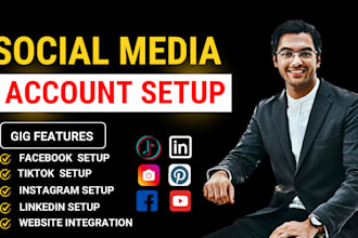 set up your social media page and account, fb, tiktok, insta