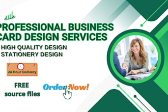 create professional unique business card design