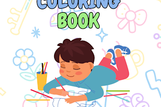 create a kids coloring book