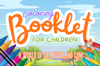 create a kids coloring book