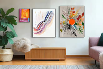 design minimalist boho abstract printable wall art