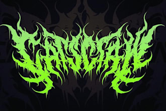 design a punk thrash crossover logo