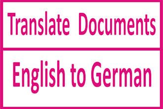 translate english document into german