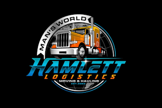 create creative and good looking logistic logo design