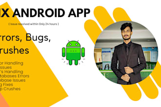 fix bugs and errors in the android studio projects