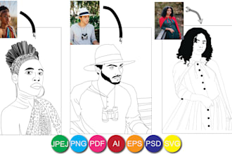 create line art from any image for coloring book page