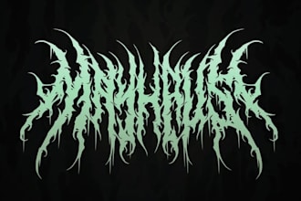 design a brutal death metal logo