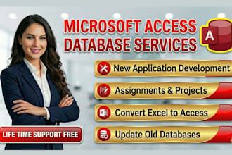 develop microsoft access database application , convert excel to access