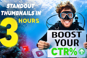 design an amazing youtube thumbnail to get more views