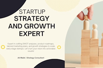 help startups with strategy, product, and project management
