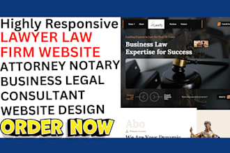 design lawyer website law firm website attorney notary website business website