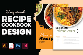 format design recipe book, cookbook design meal plan, food menu ebook kdp print