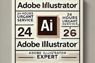 do any task in adobe illustrator in 24hrs