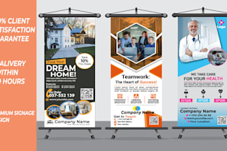 do signage, yard sign, billboard, roll up banner design