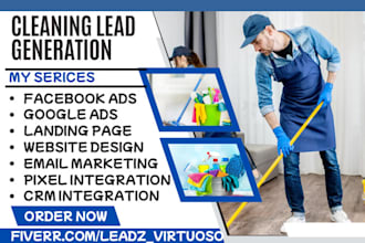 generate cleaning leads commercial residential cleaning janitorial cleaning lead