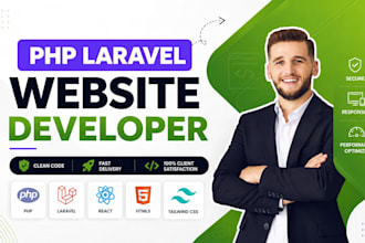 develop custom php laravel website