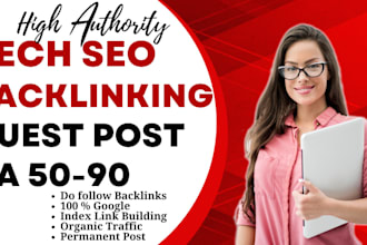 do tech backlinking SEO guest post dofollow on high da blogs