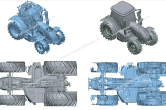 do reverse engineering and 3d modelling from stl
