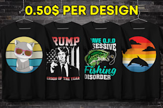 do graphic t shirt design for pod business