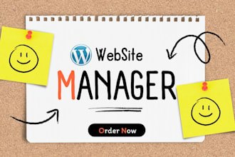 be your wordpress manager and do wordpress website maintenance
