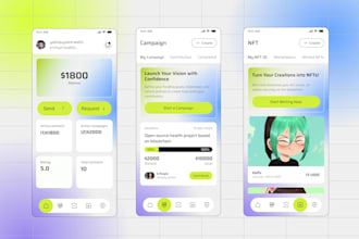 uiux design for blockchain based escrow payment wallet app