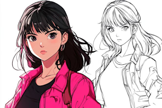 draw any character in anime style you want