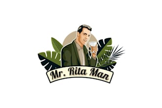 make beautiful bar pub wine logo