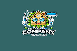 create an eye catching house mascot logo for you in one day